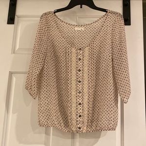 Professional Cream Blouse with Buttons